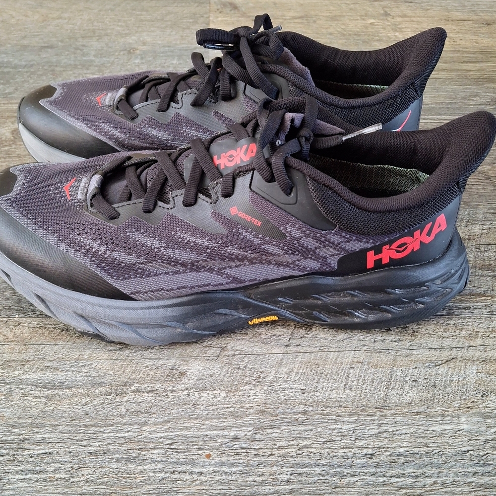 Hoka One one Womens Speed Goat 5 Trail  Hiking Shoes 9B Med Hoka One Black - Picture 2 of 7